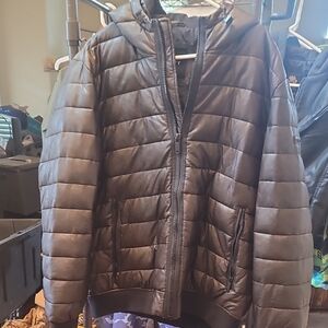 DKNY Large Chocolate Puffer Jacket